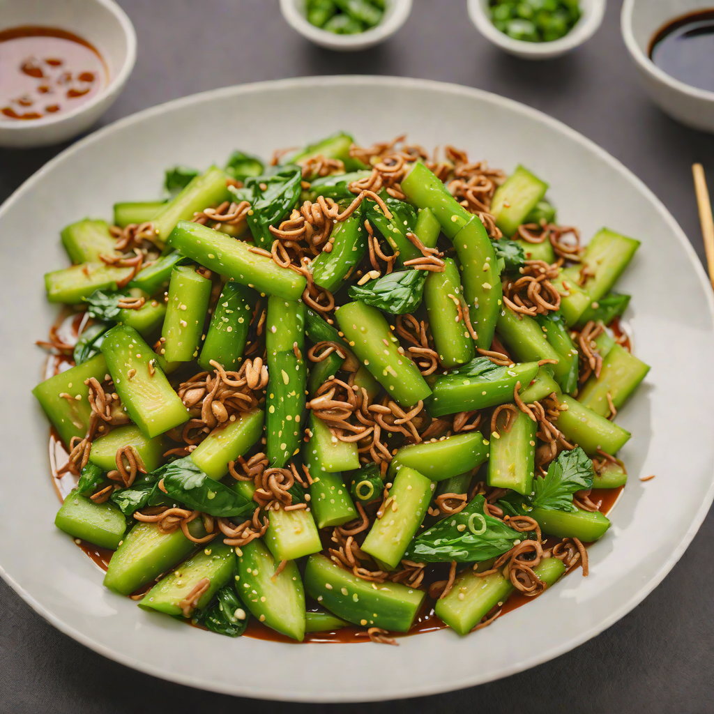 Bitter Melon Stir-Fry with Garlic and Soy Sauce