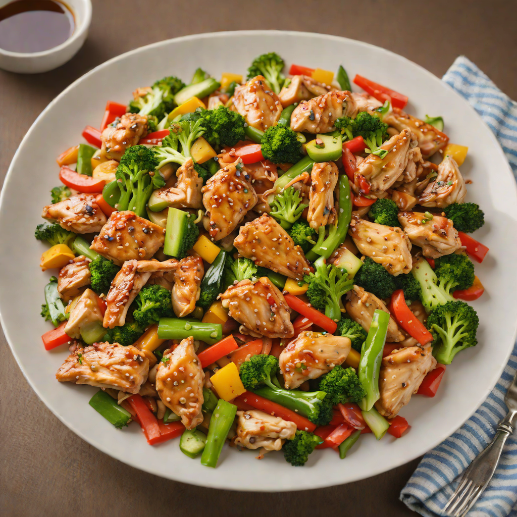 One-Pot Chicken and Vegetable Stir Fry with Honey Garlic Sauce