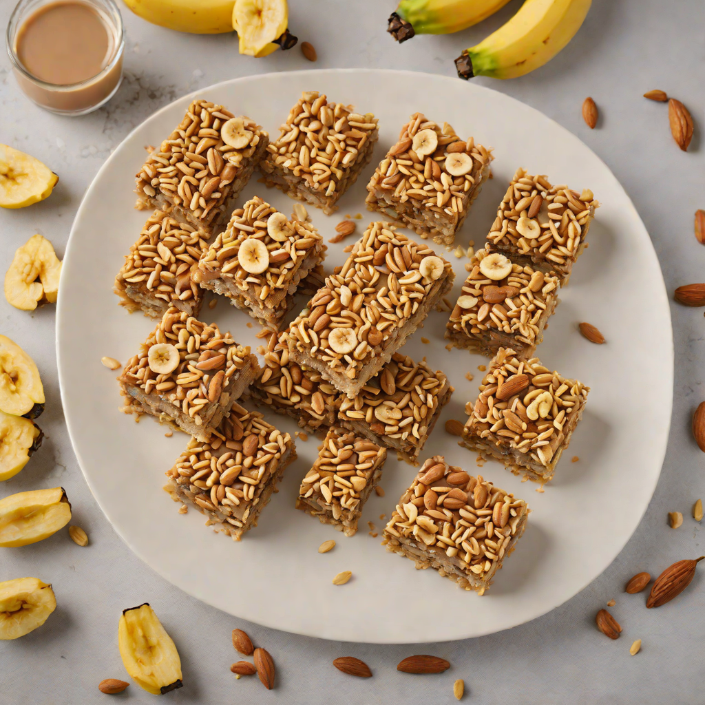 No-Bake Peanut Butter and Banana Oat Bars