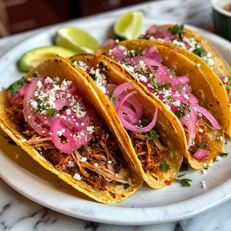 Honey Boy’s Smoked Brisket Tacos with Pickled Onions