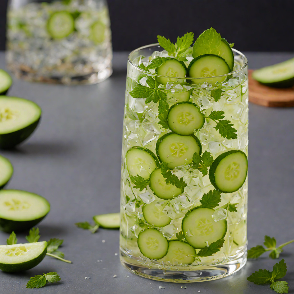 Herb-Pressed Gin & Cucumber Collins