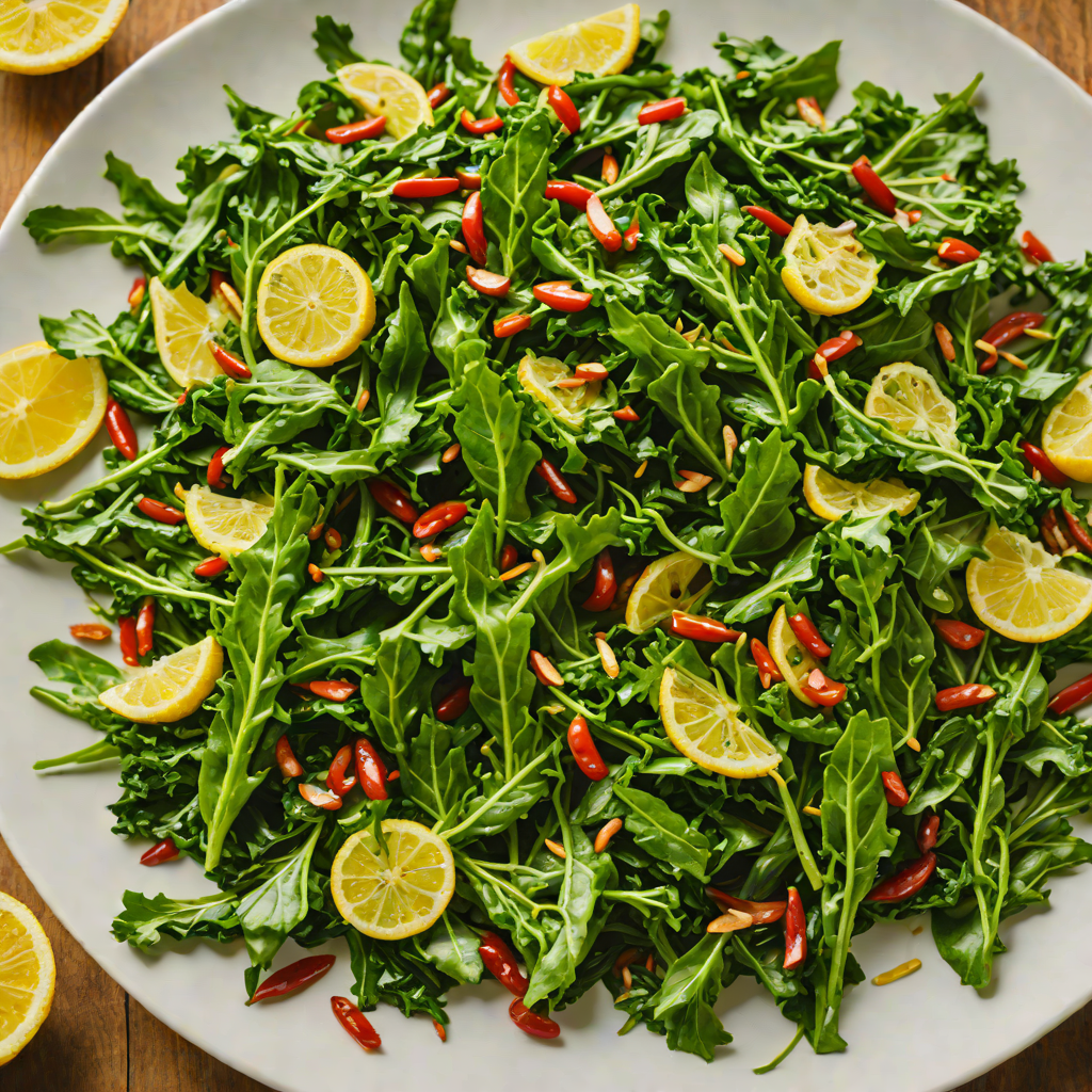 Garlic and Chili Sautéed Greens with Lemon Zest