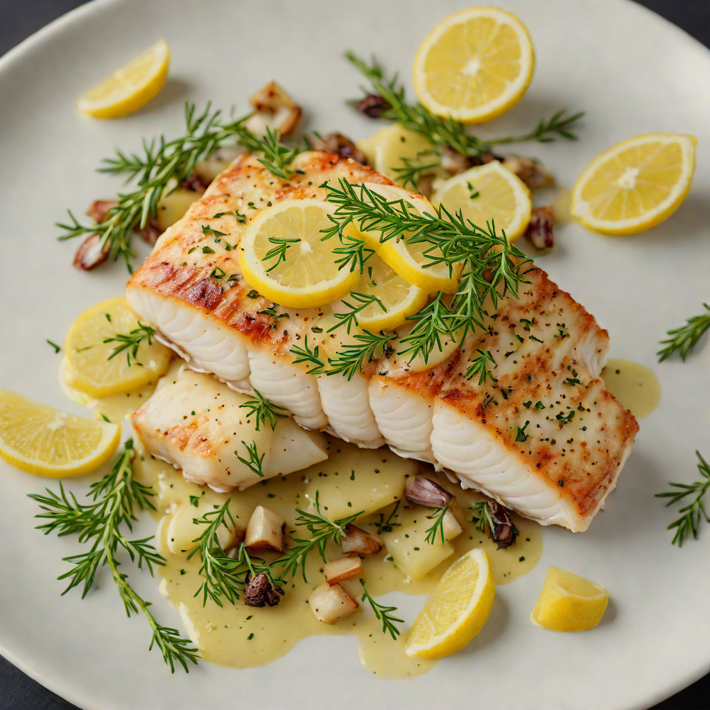 Pan-Seared North Atlantic Cod with Lemon-Thyme Butter