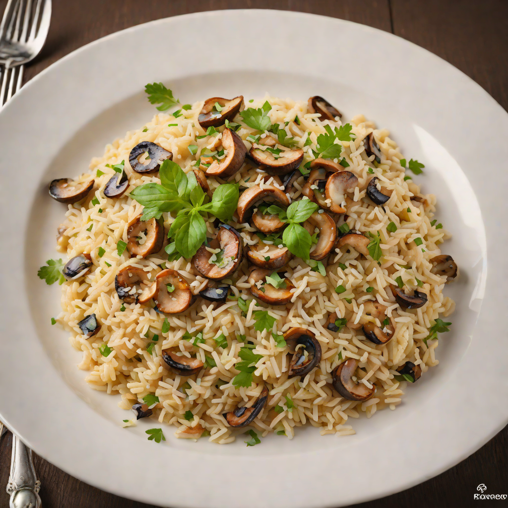 Classic Italian Risotto with Mushrooms and Parmesan