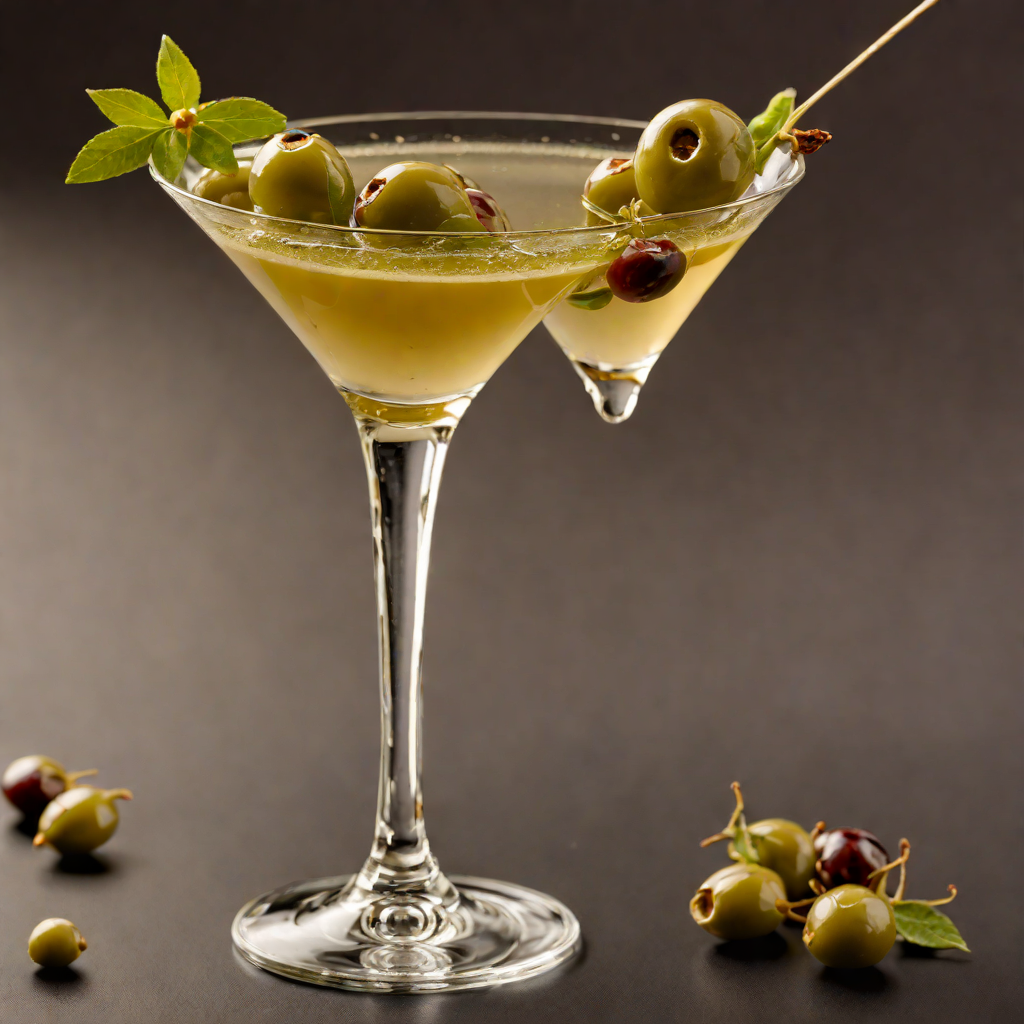 Olive-Garnished Italian Martini
