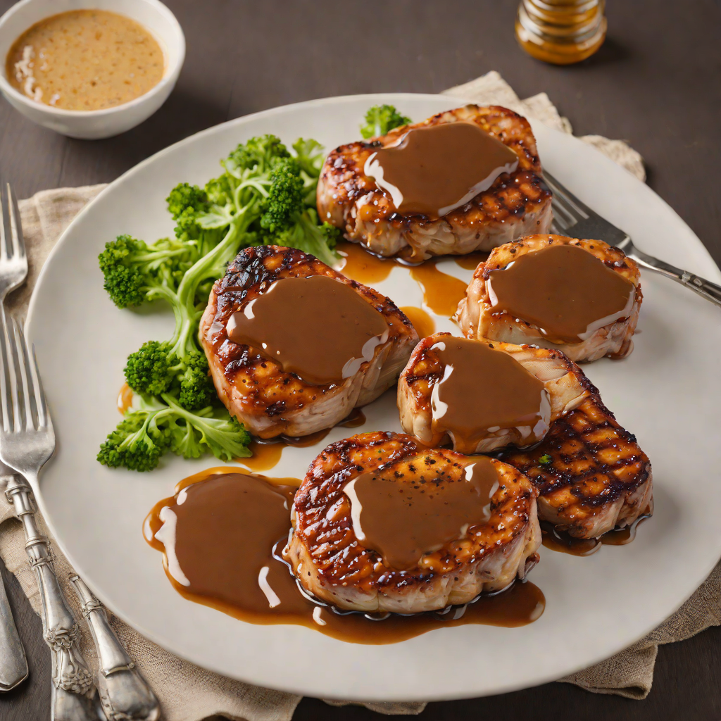Pan-Seared Pork Chops with Honey Boy’s BBQ Glaze