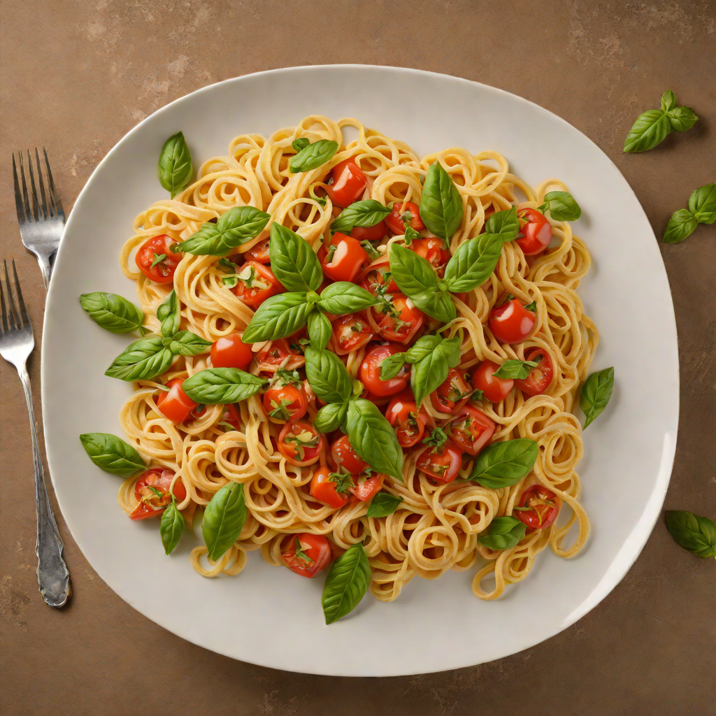 Rustic Italian Tomato and Basil Pasta