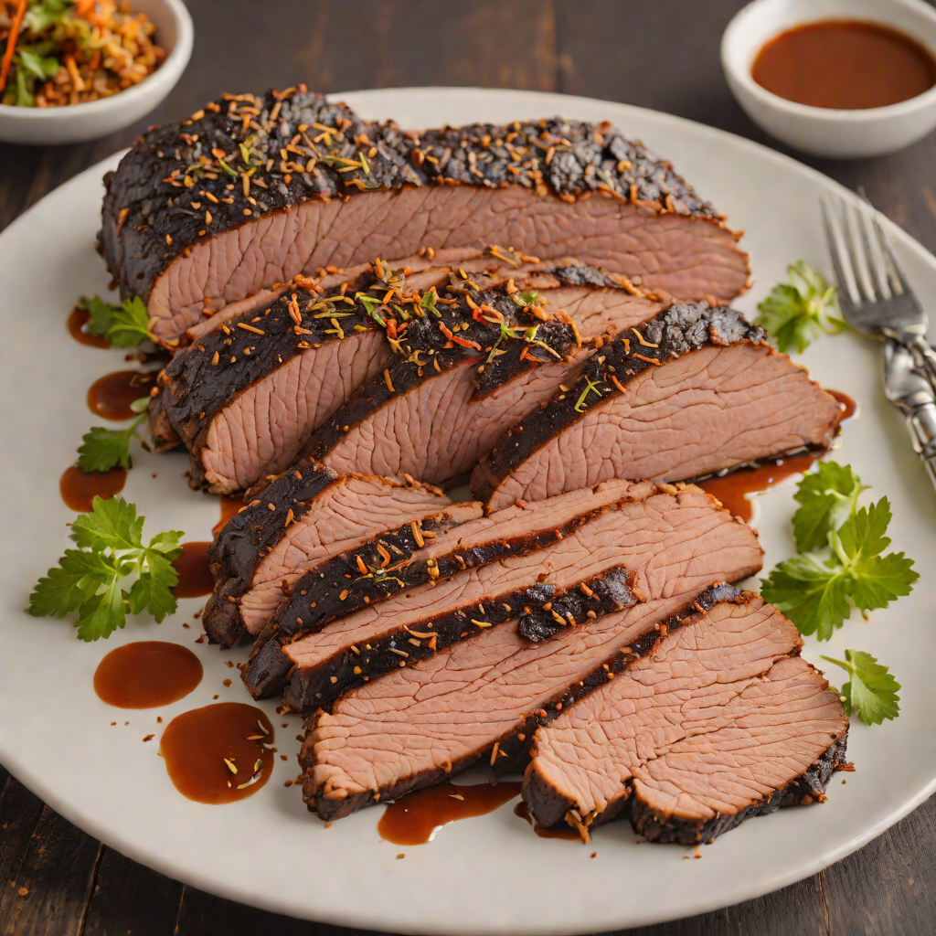 Slow-Smoked Texas Style Brisket with House BBQ Rub