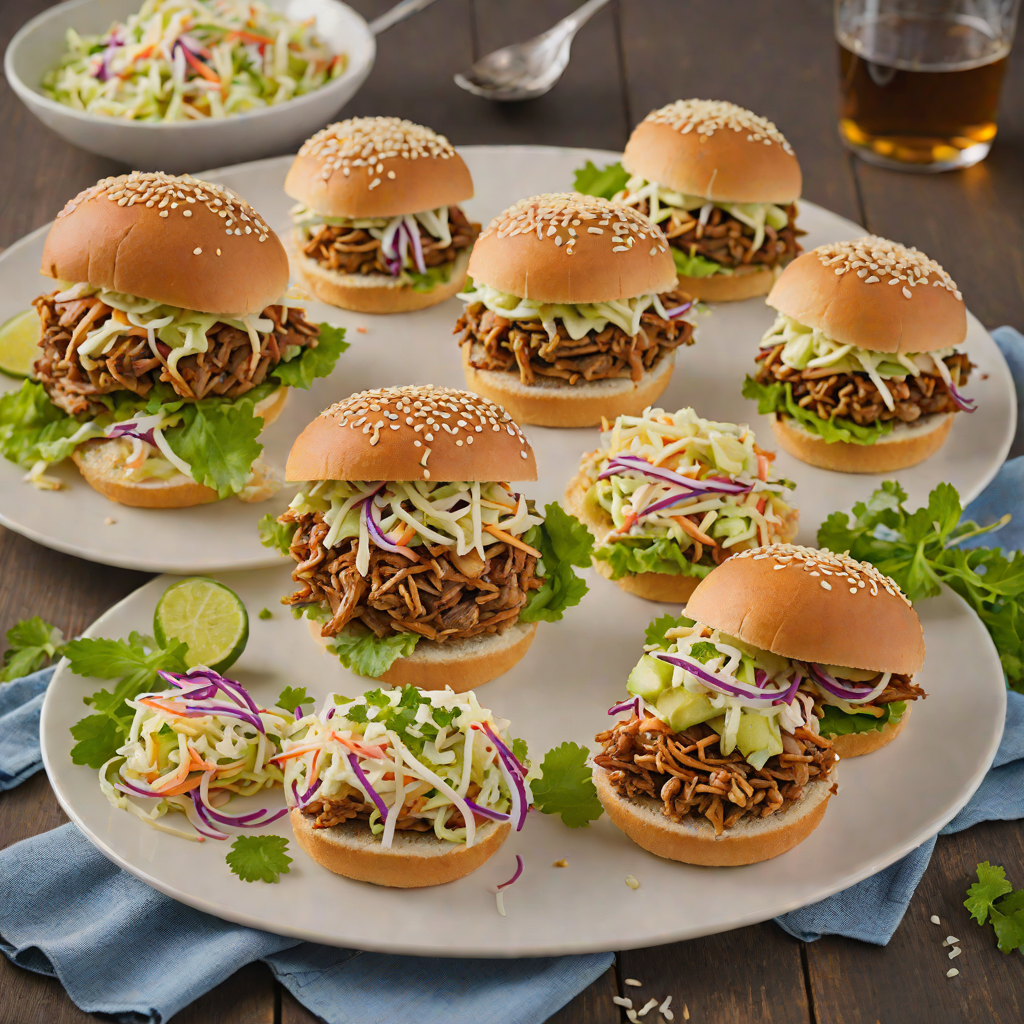Western-Themed Slow-Smoked Pulled Pork Sliders with Tangy Coleslaw