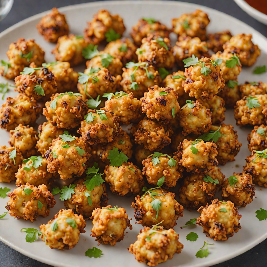 Crispy Air-Fried Korean-Style Spicy Cauliflower Bites