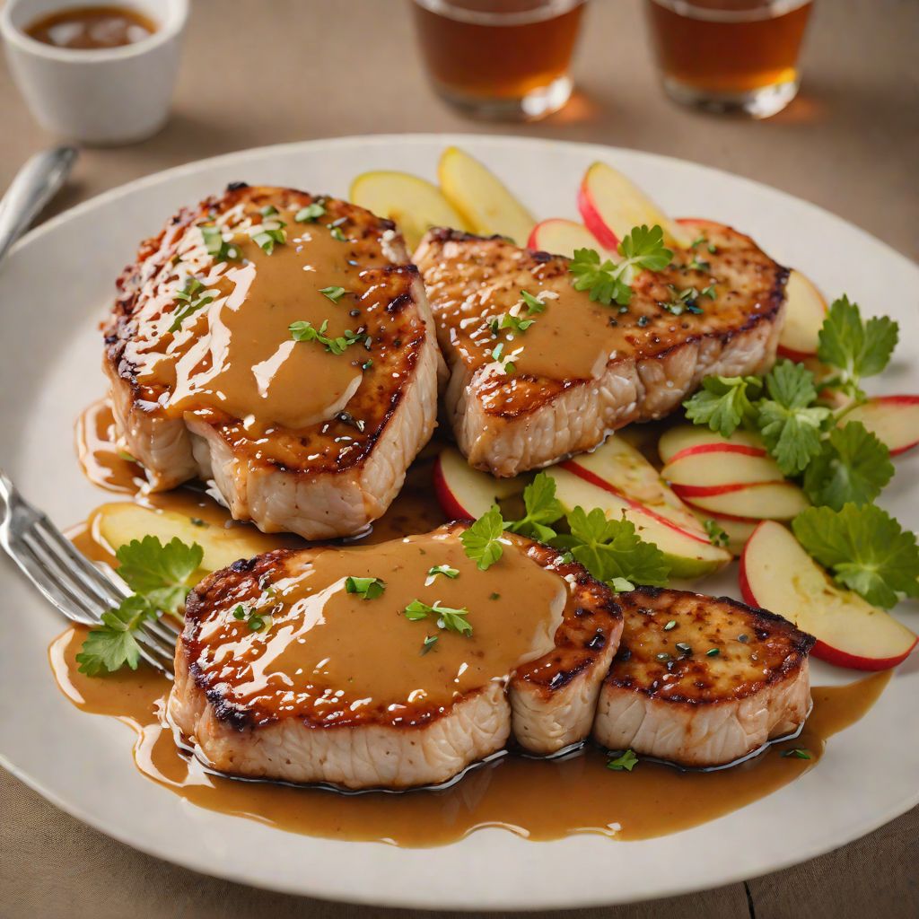 Pan-Seared Pork Chops with Regional Apple-Cider Glaze