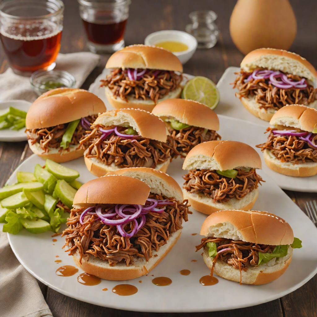 Honey Chipotle BBQ Pulled Pork Sandwiches