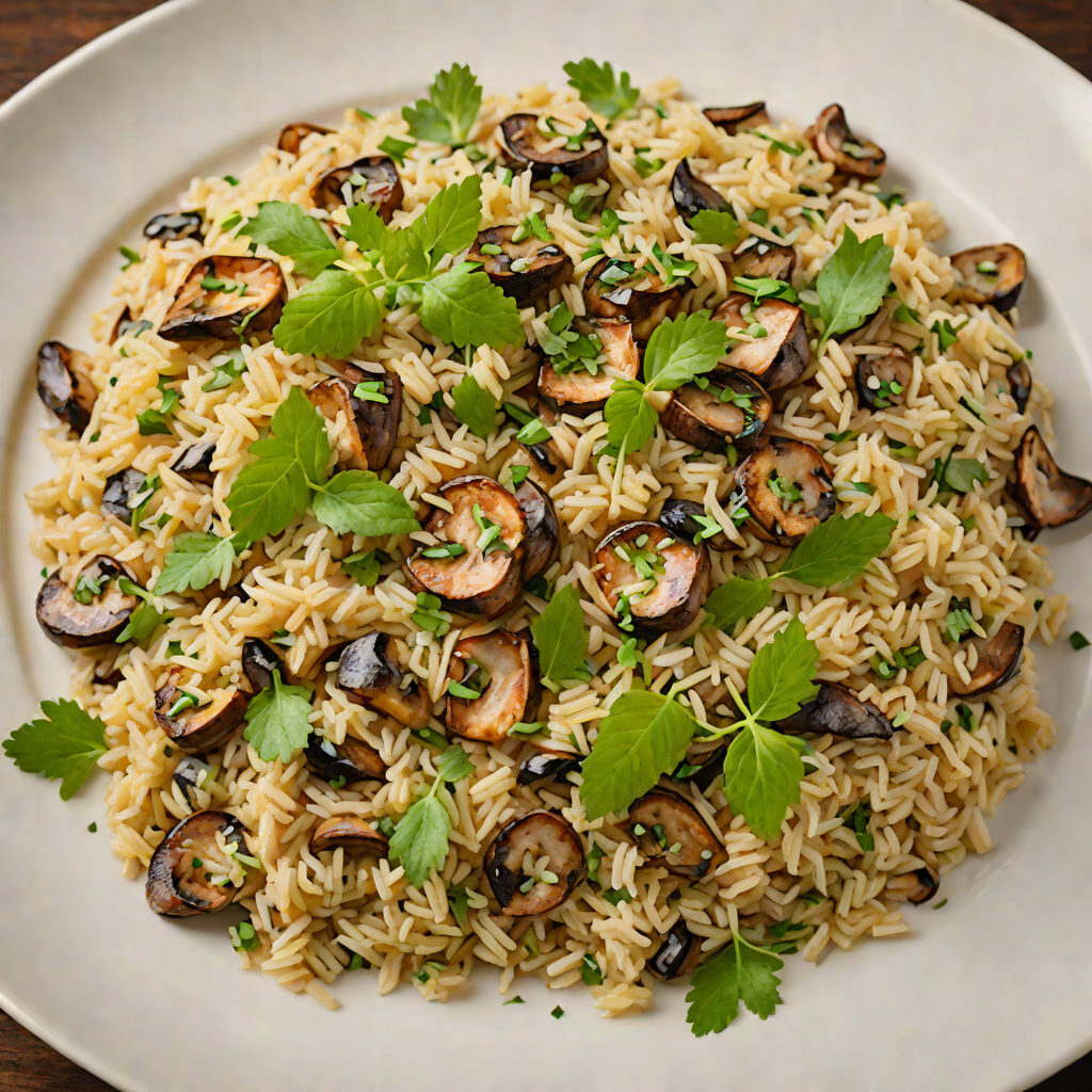 Rustic Italian Mushroom and Herb Risotto
