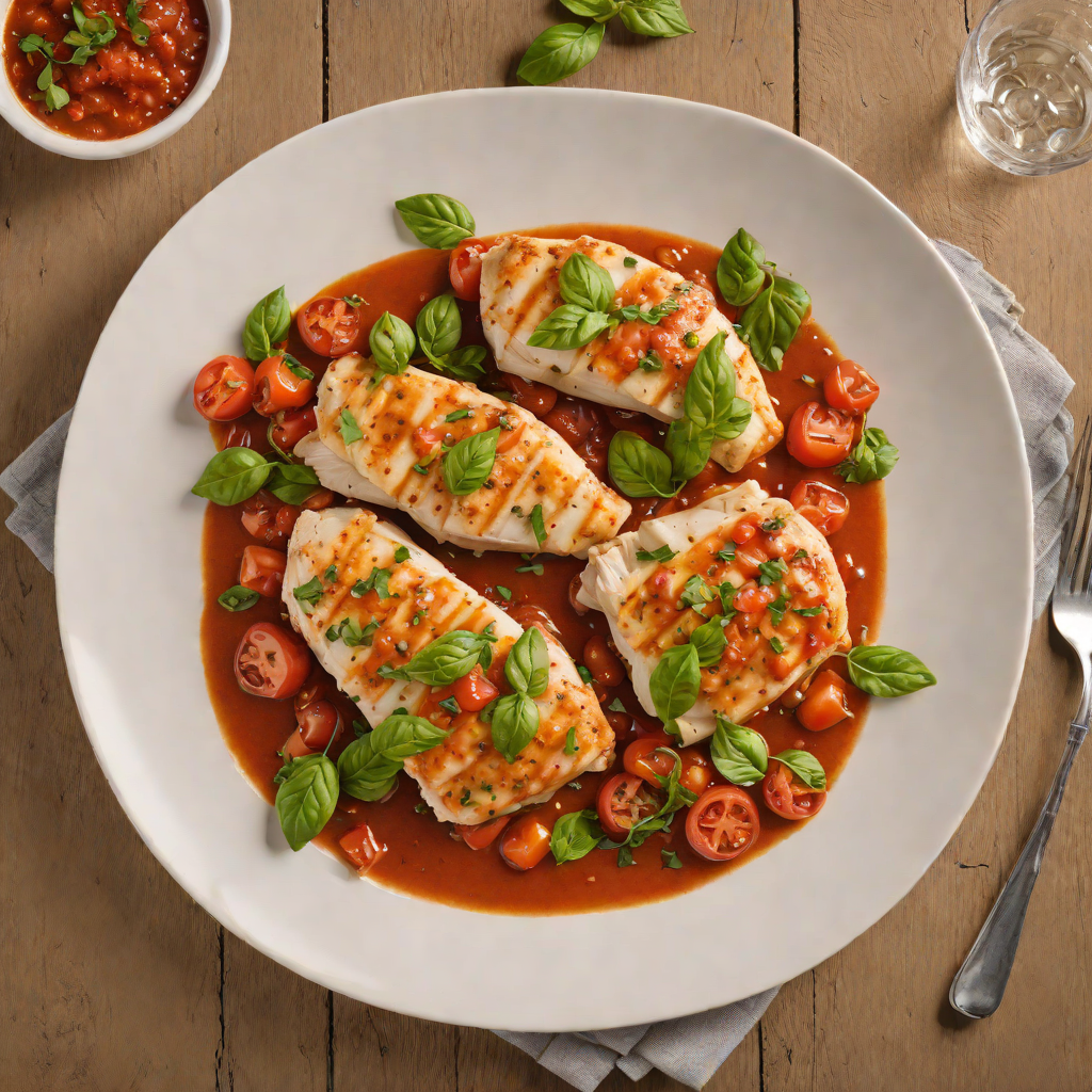 Italian Pan-Seared Chicken with Tomato Basil Sauce