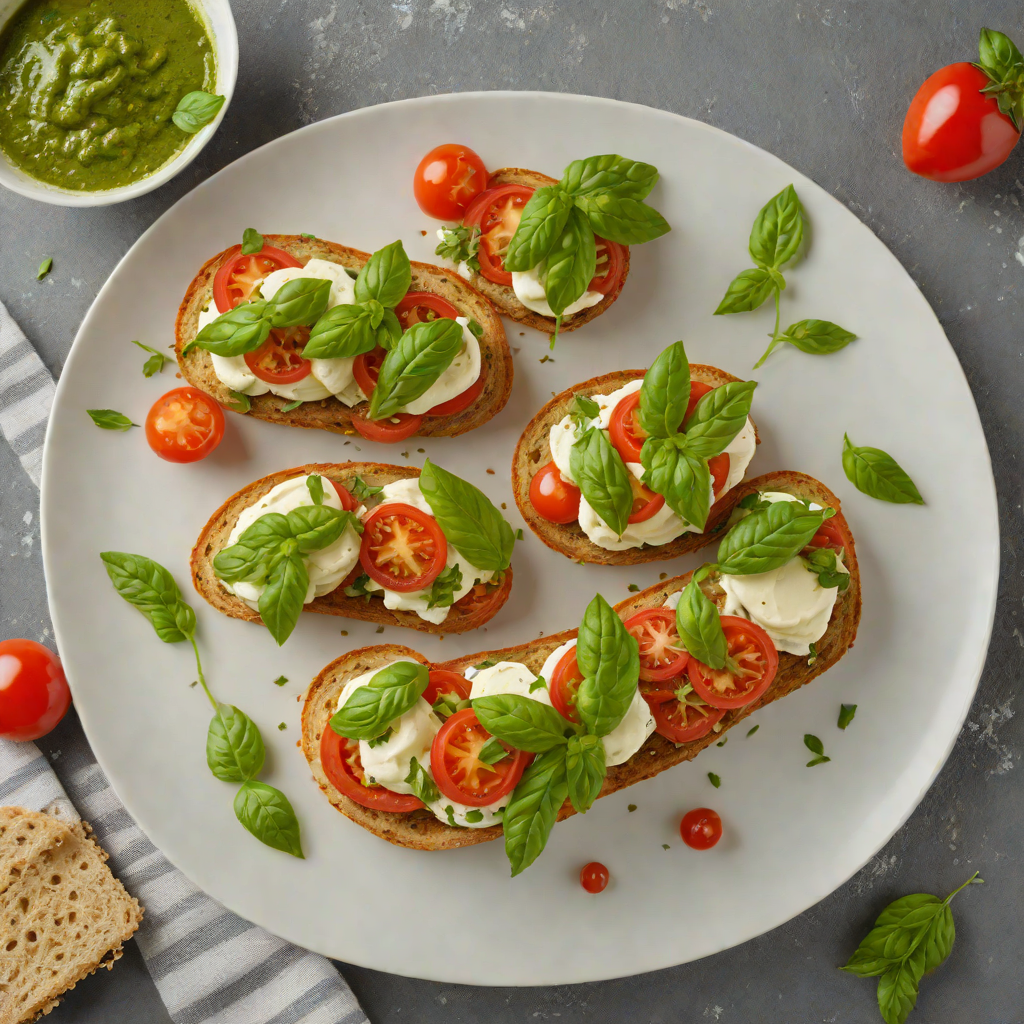No-Bake Caprese Sandwich with Basil Pesto Aioli