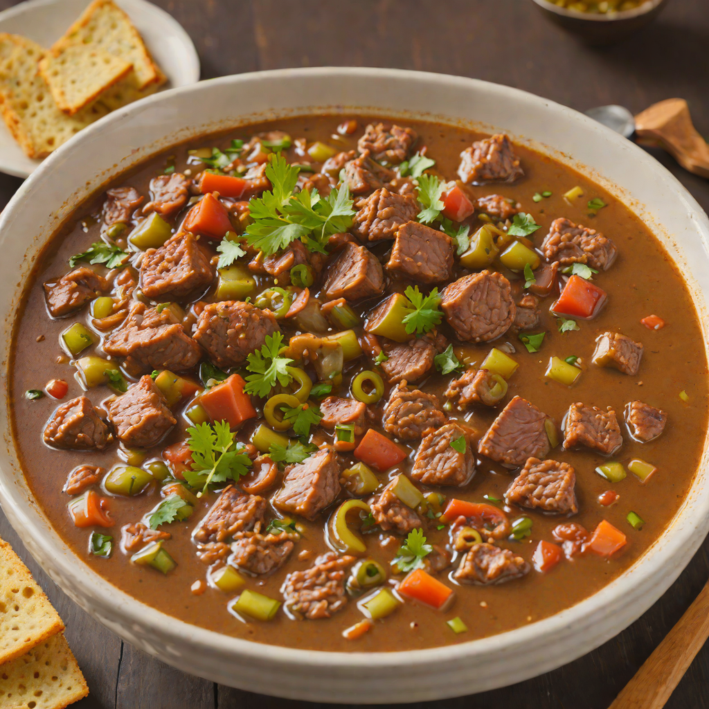 Spicy Pork and Andouille Sausage Gumbo