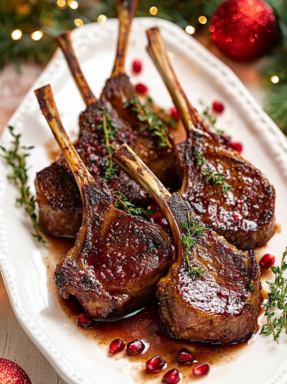 Bush-Spiced Lamb Chops with Kakadu Plum Glaze