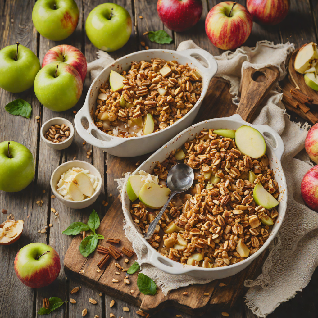 Classic Cinnamon Apple Crisp with Oat Topping