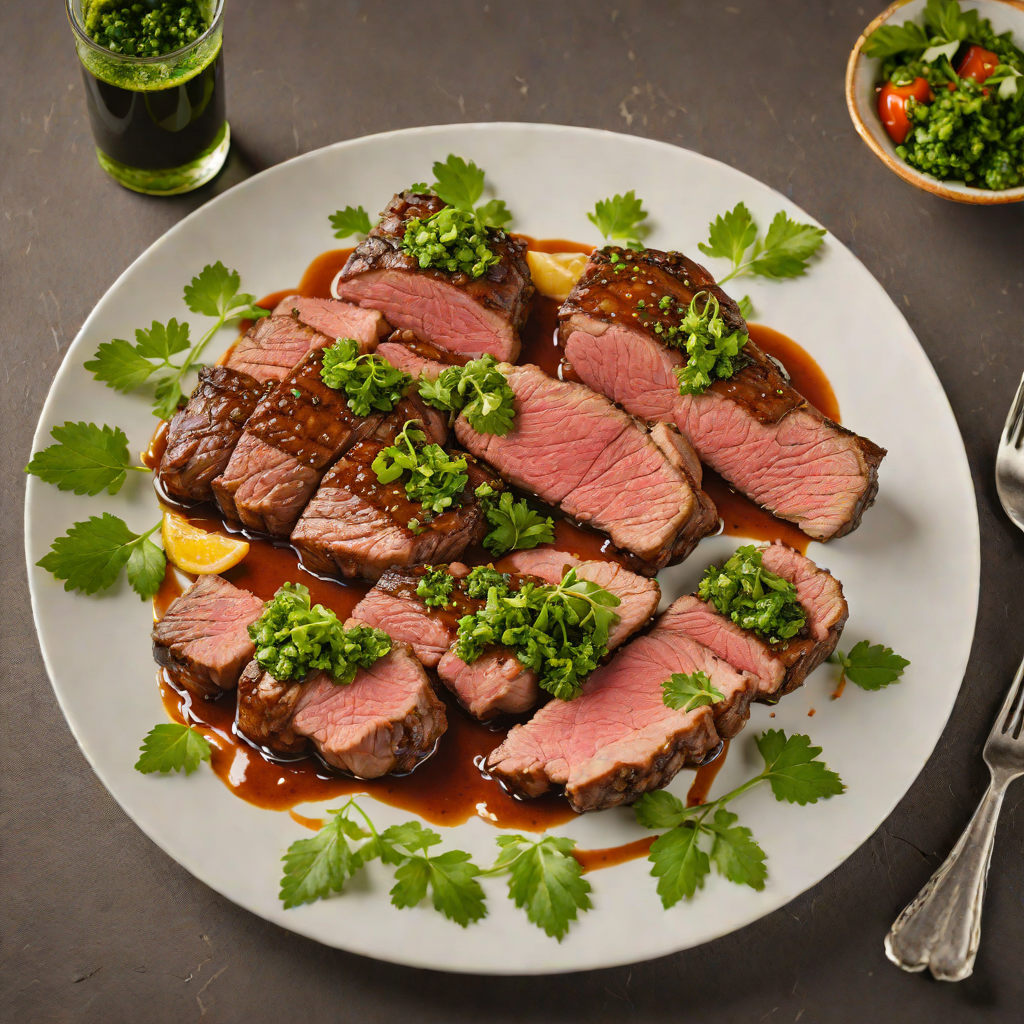 Churrasco-Grilled Picanha with Chimichurri Sauce