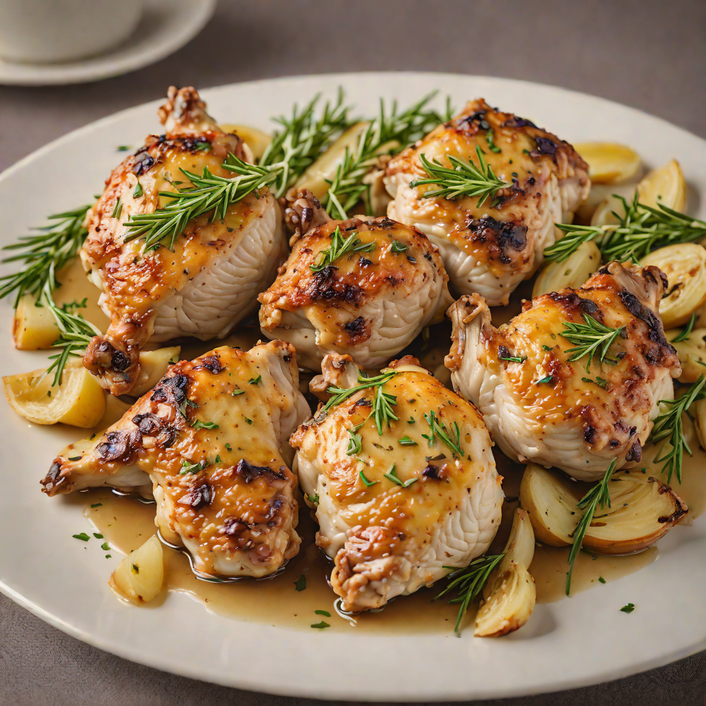 Italian Oven-Roasted Garlic and Rosemary Chicken Thighs