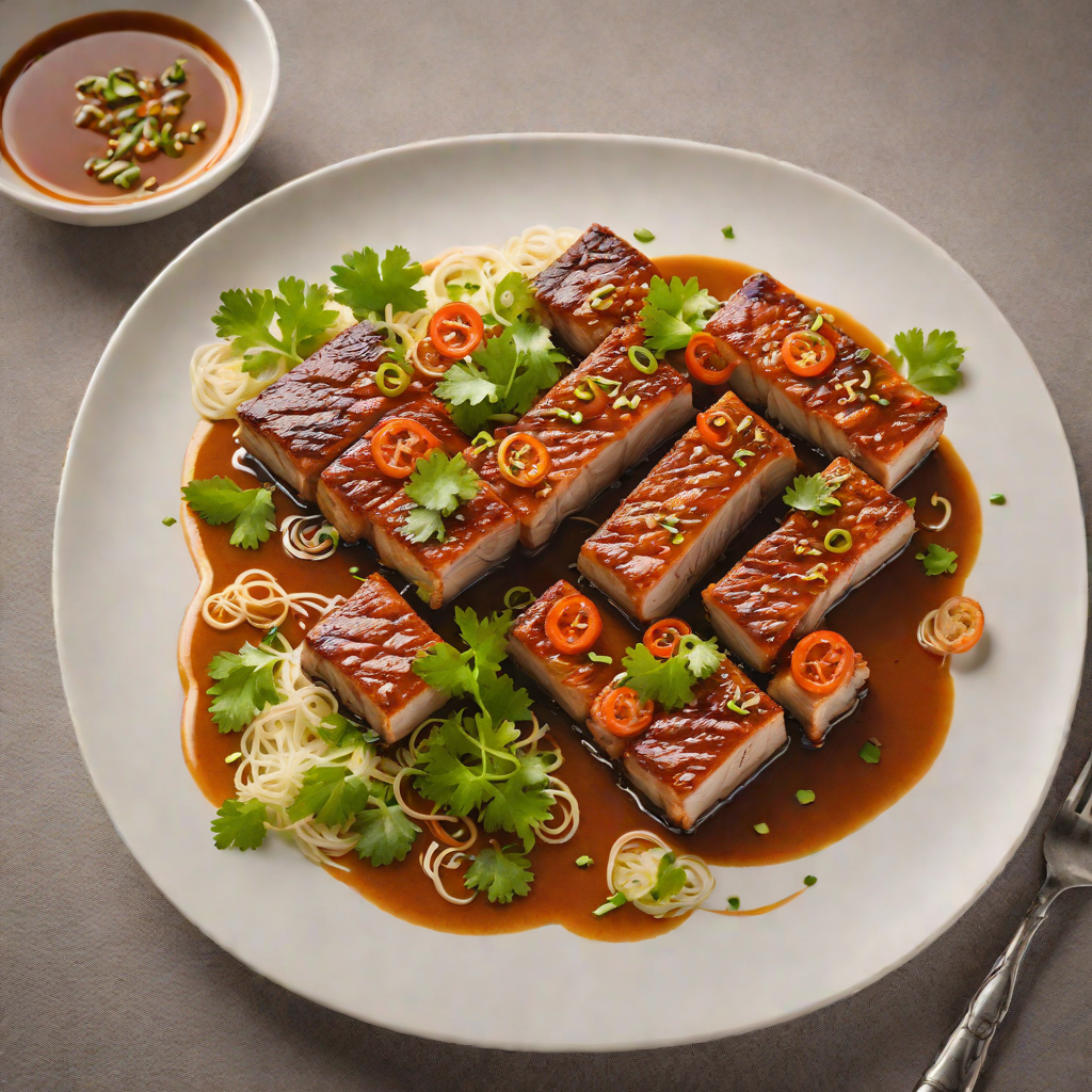 Slow-Cooked Pork Belly in Burmese Five-Spice Sauce