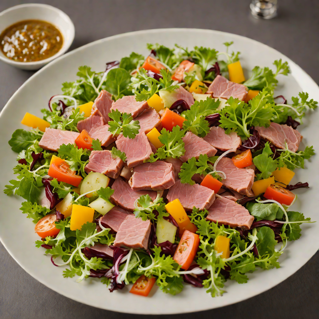 Fiambre-Style Cold Meat and Pickled Vegetable Salad
