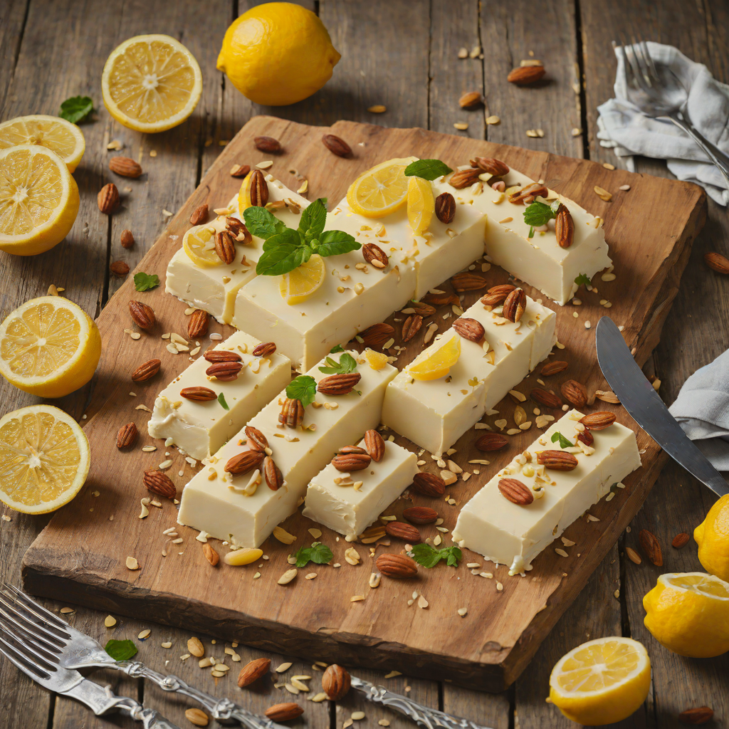 Lemon Ricotta Semifreddo with Toasted Almonds