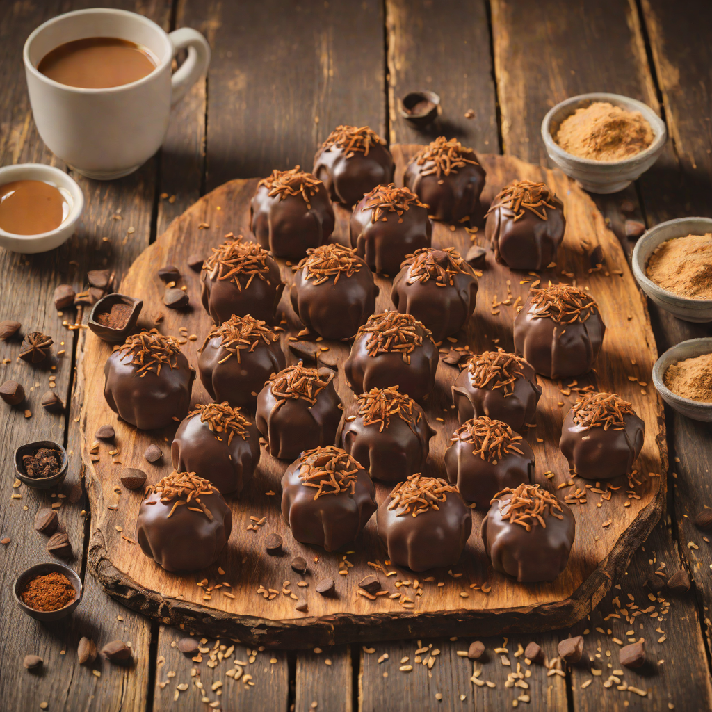 Mocha Brigadeiro Truffles with Cocoa and Sweetened Condensed Milk