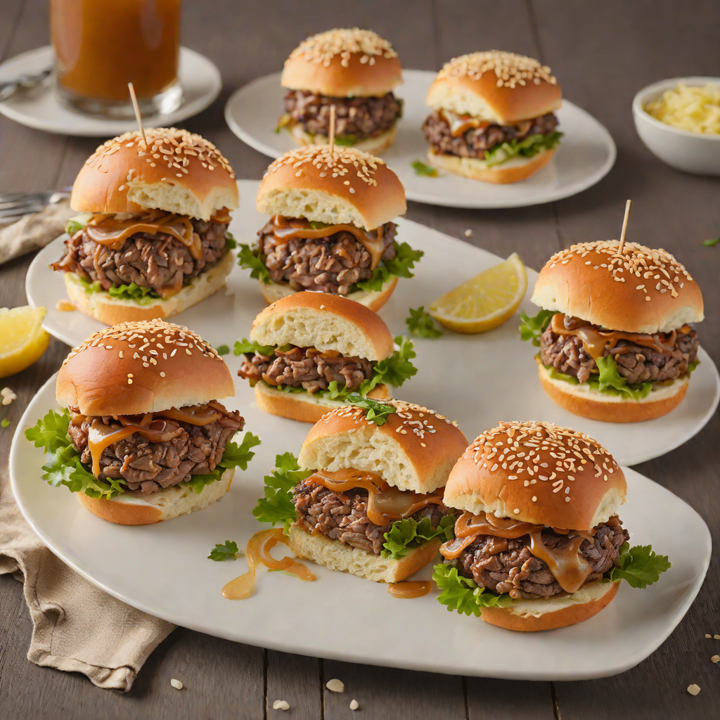 Grilled Half-Pound Beef Sliders with Caramelized Onions