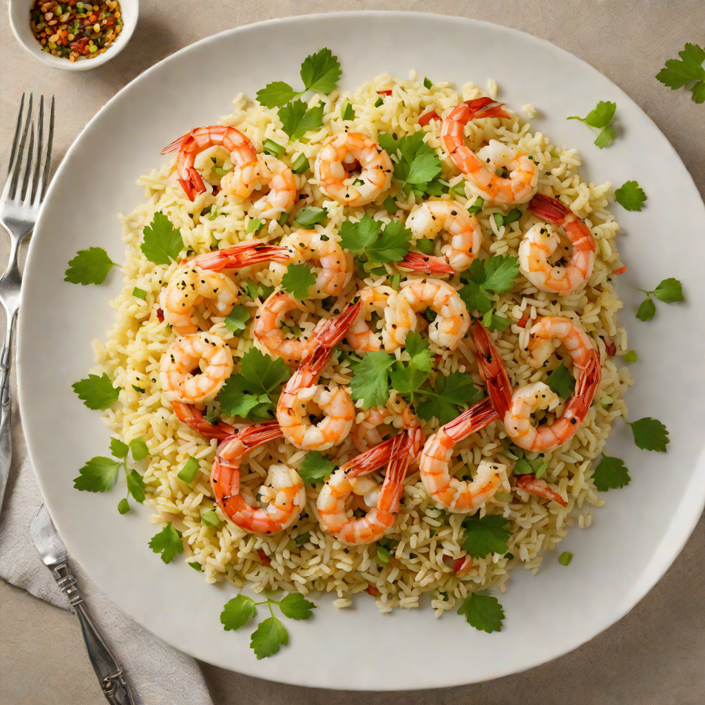 Sautéed Shrimp with Garlic and Cauliflower Rice