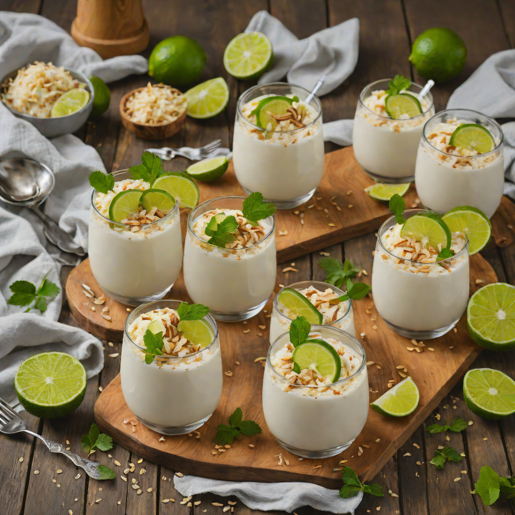 No-Bake Coconut Lime Pudding Parfaits