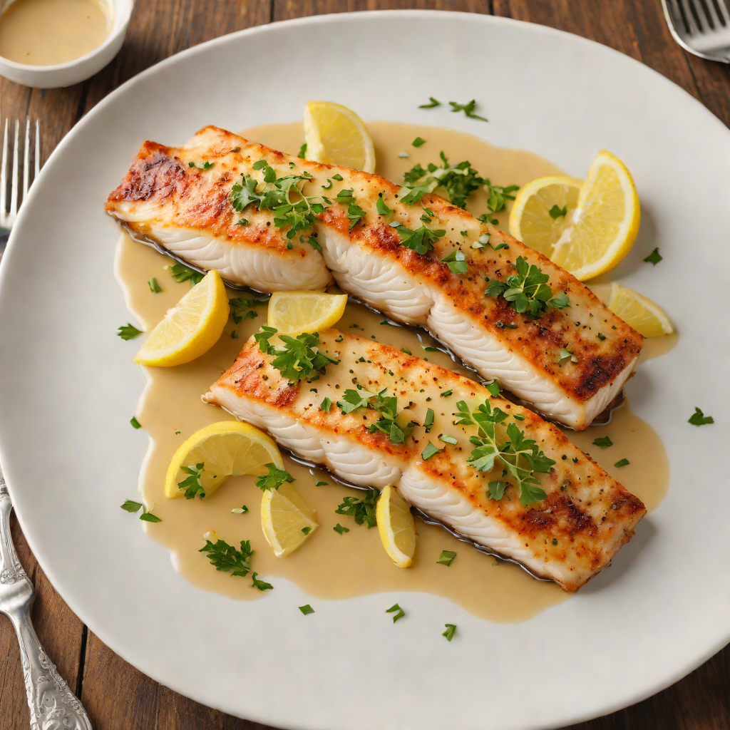 Pan-Seared Walleye with Brown Butter Lemon Sauce