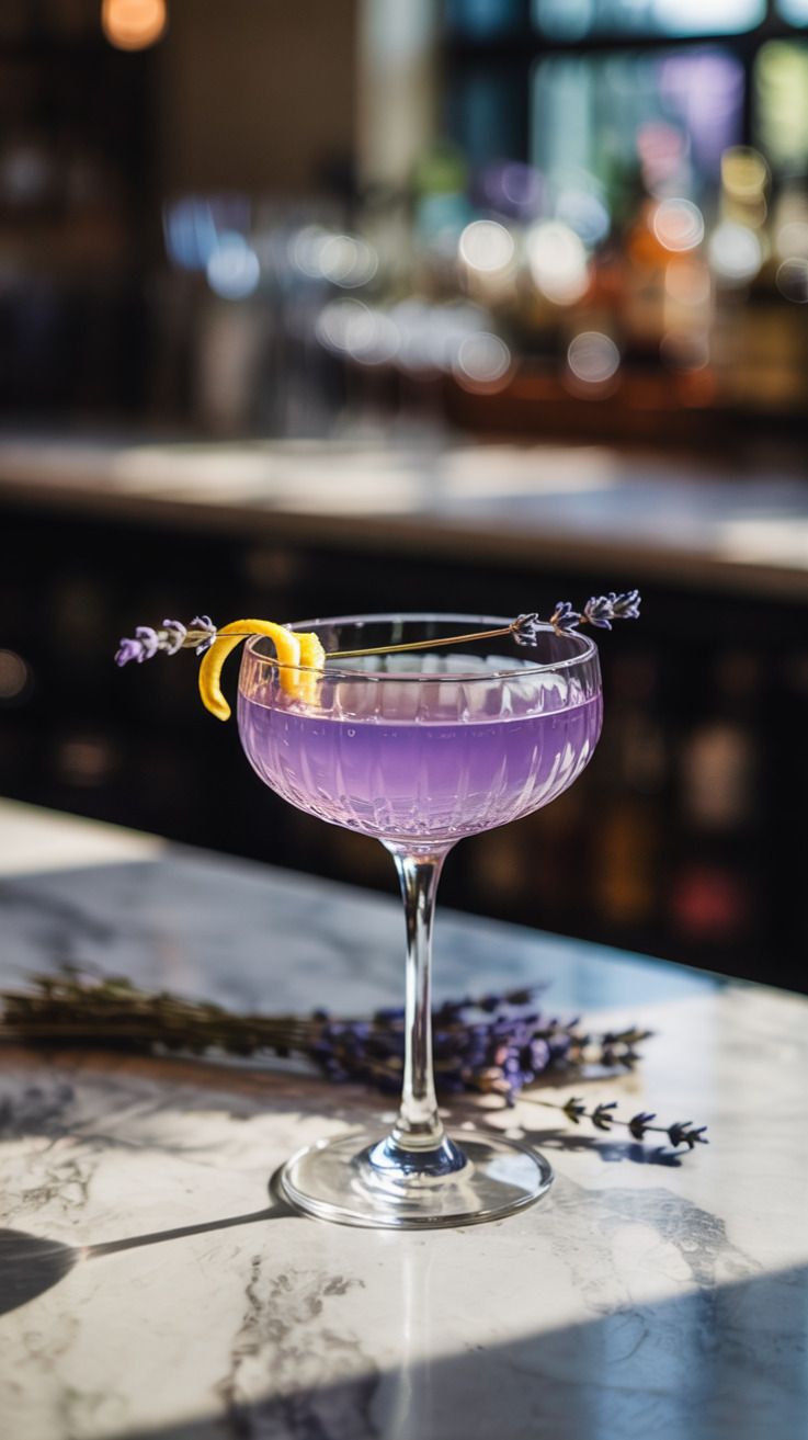 Velvet Gin Lavender Fizz