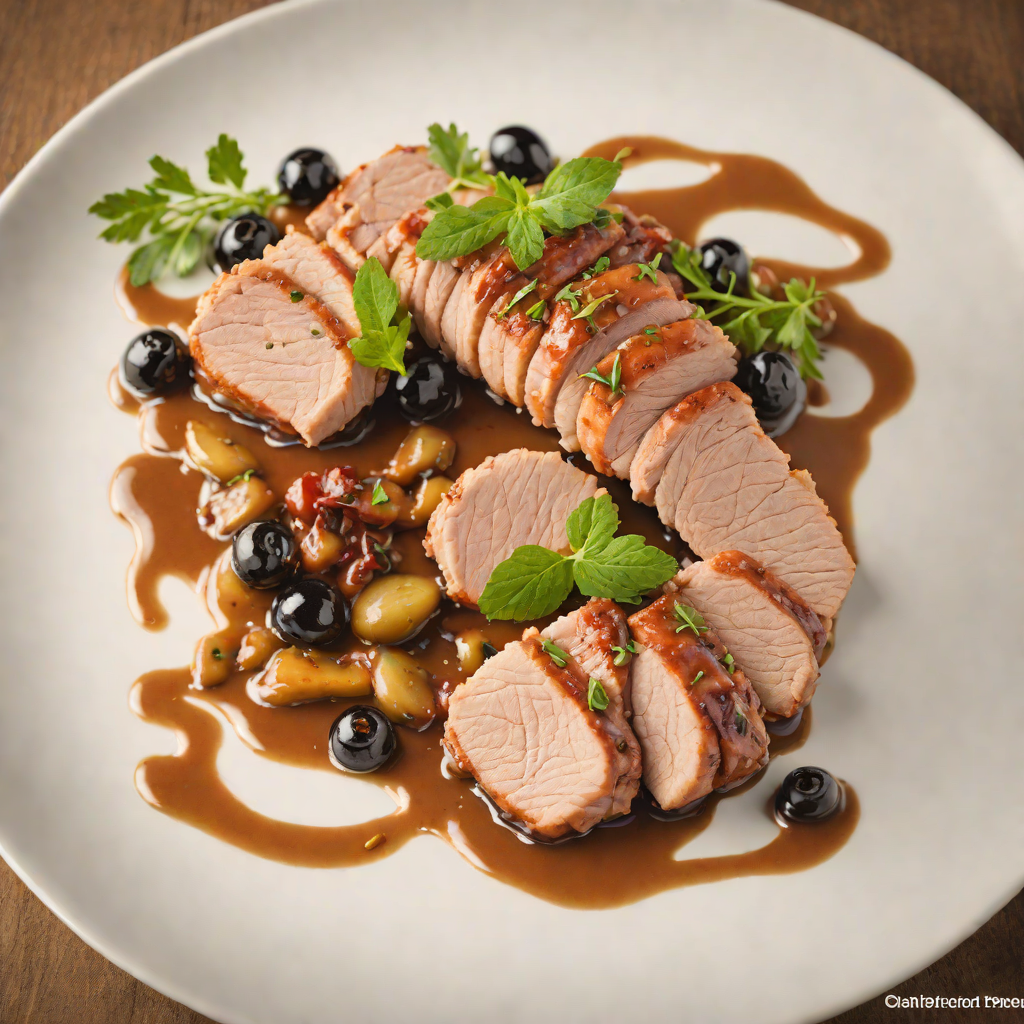 Pan-Seared Pork Tenderloin with Sherry and Olive Sauce