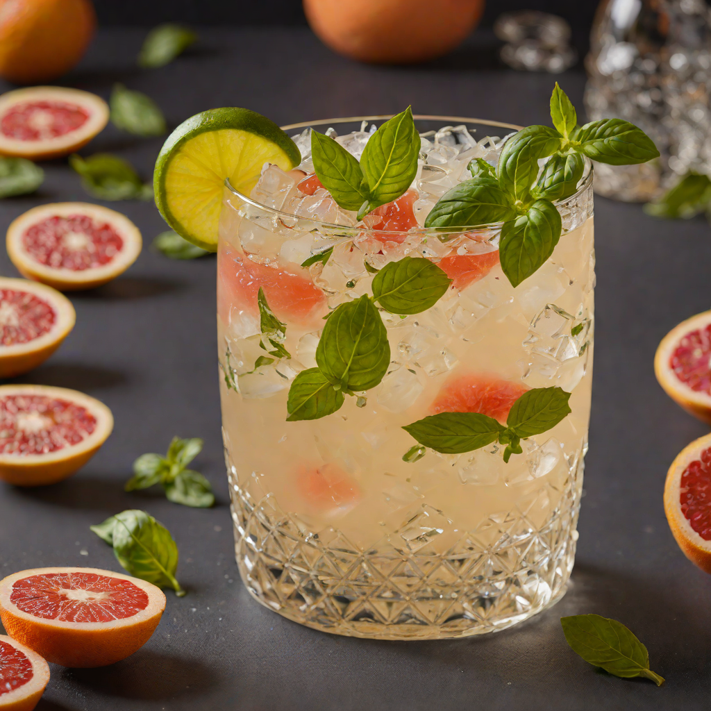 Basil-Grapefruit Gin Sour