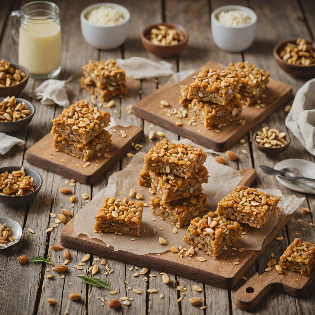 Wattleseed and Macadamia Nut Anzac Biscuit Bars