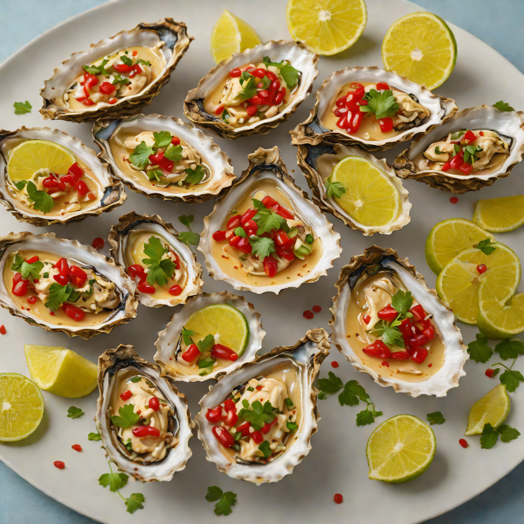 Microwaved Citrus Oysters with Chili-Lime Dressing