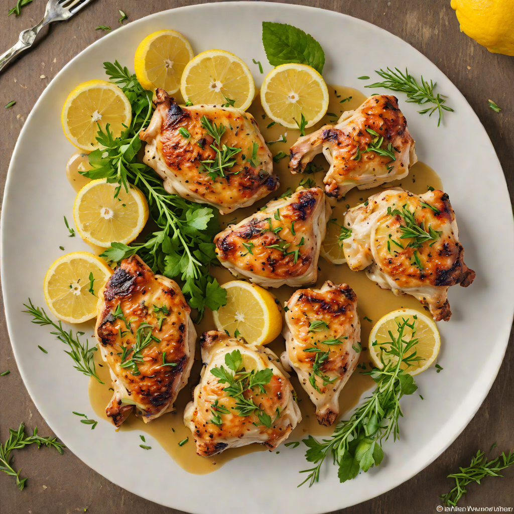 Pan-Seared Lemon Garlic Chicken Thighs with Herbs