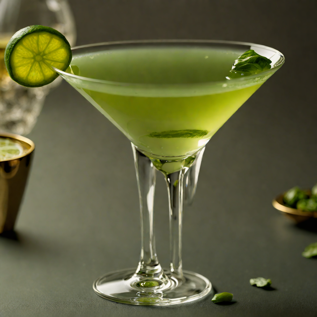 Malachite Green Tea Martini