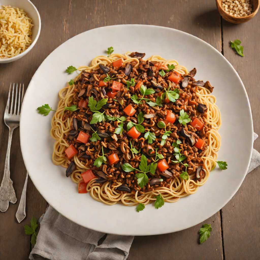 Slow-Cooked Kangaroo Ragu with Wild Mushroom and Tomato