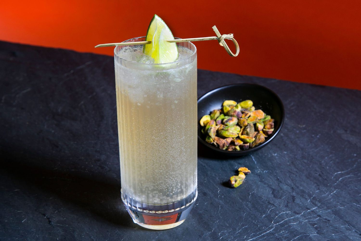 Tequila and Tonic Highball with Lime