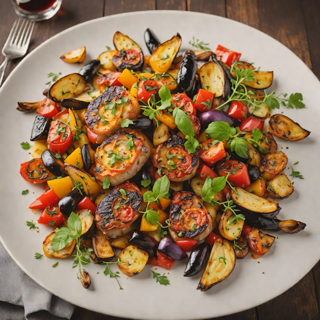 Classic French Bistro Ratatouille with Roasted Vegetables