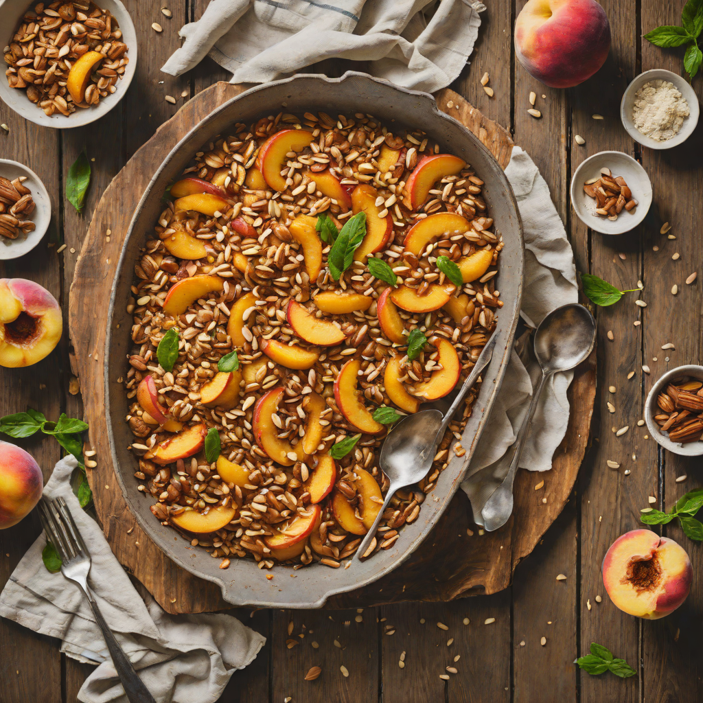 Oven-Roasted Peach and Almond Crisp