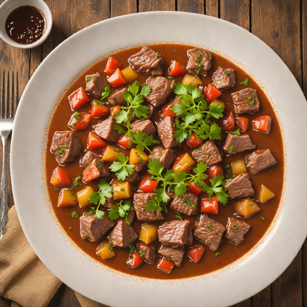 Pork and Liver Stew with Vinegar and Tomato