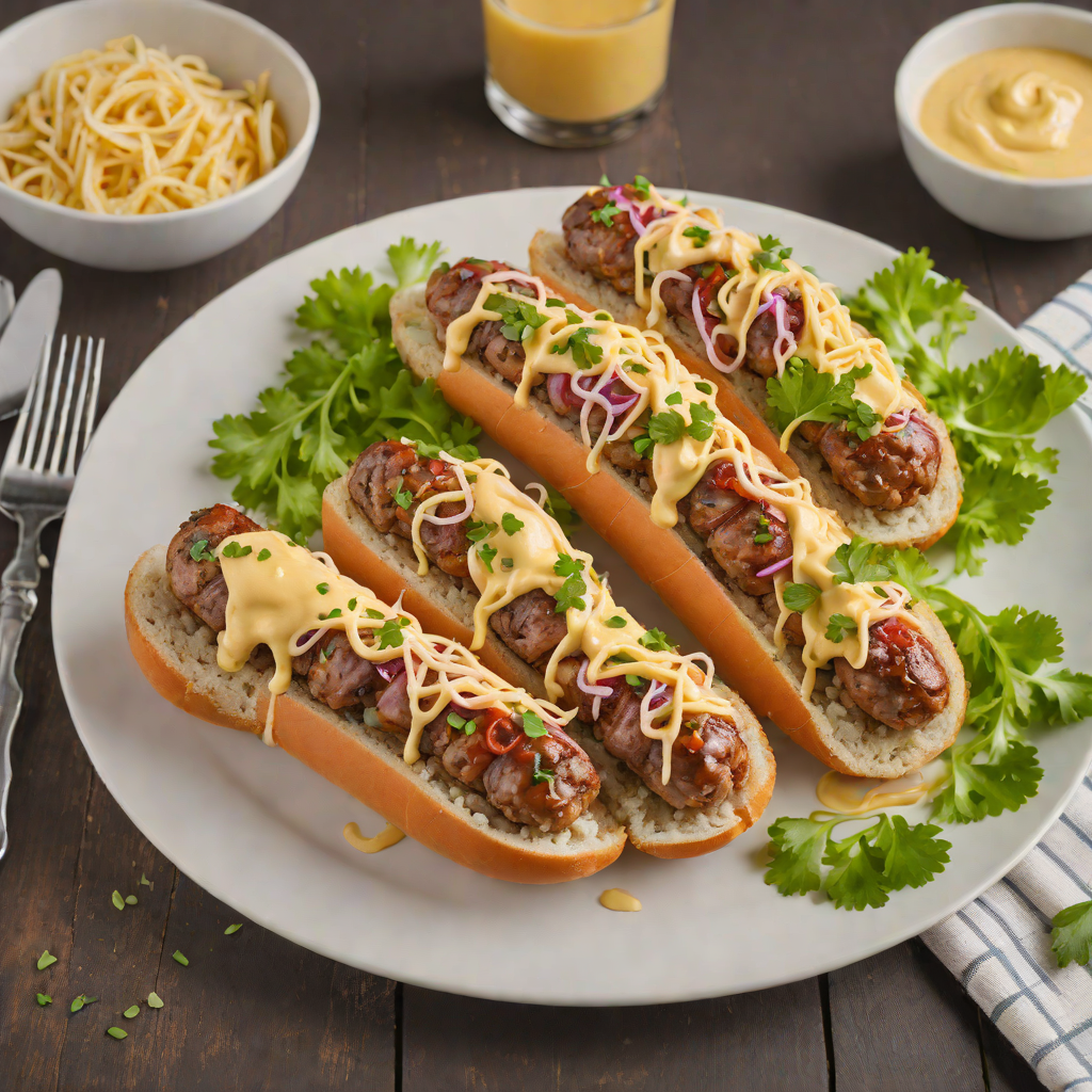 Spicy Milwaukee-Style Bratwurst with Sauerkraut and Mustard Aioli