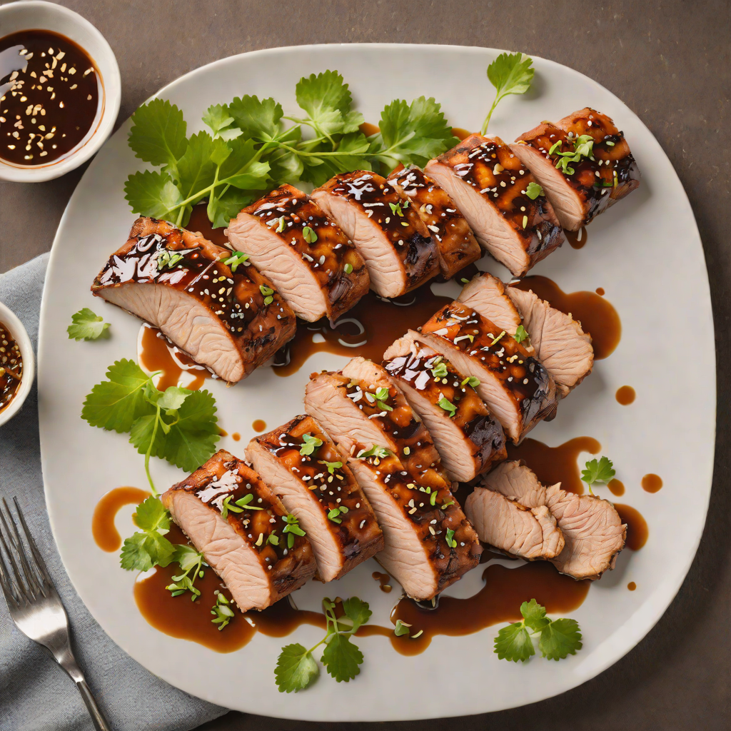 Grilled Miso-Marinated Pork Tenderloin with Ginger-Soy Glaze