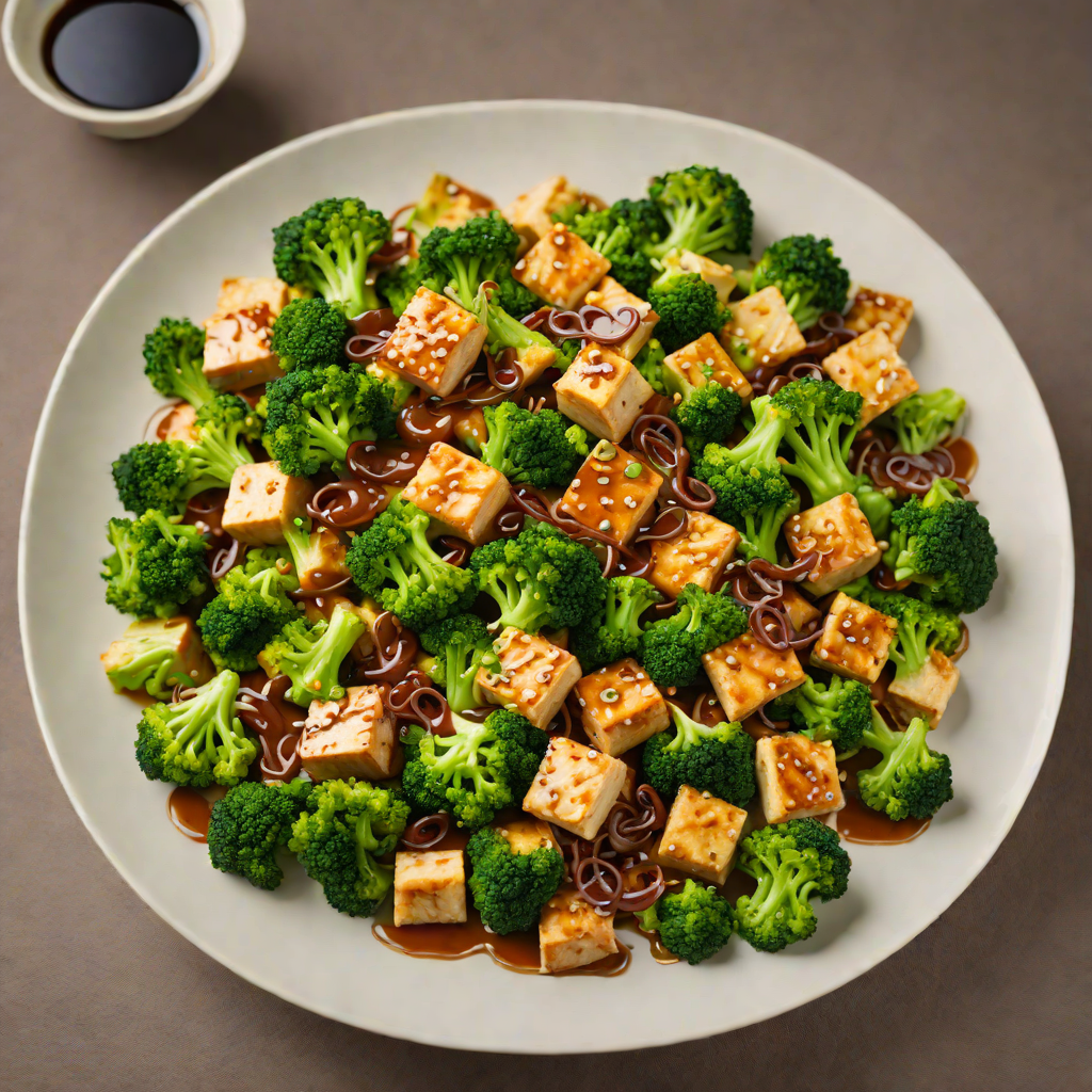 Stir-Fried Broccoli and Tofu with Ginger Soy Glaze