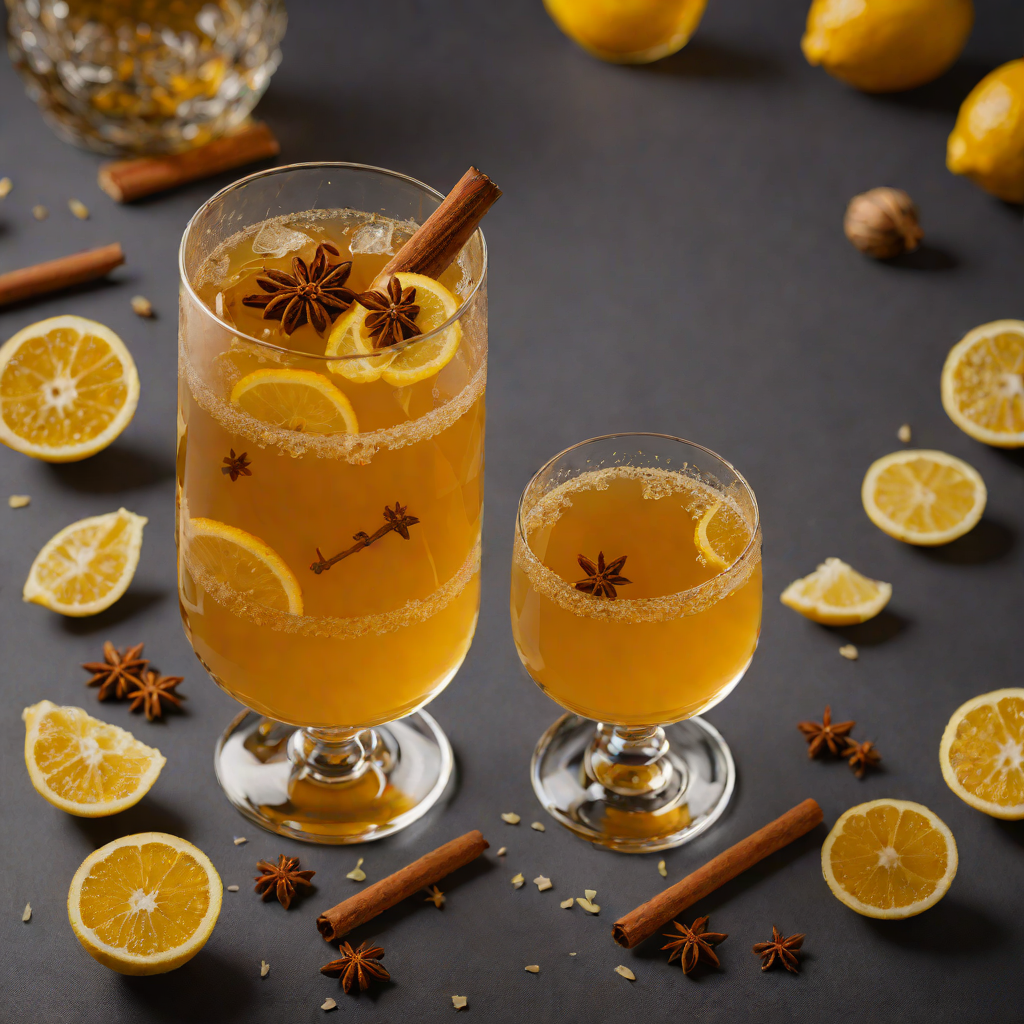 Honey-Lemon Herbal Tea with Turmeric and Cinnamon