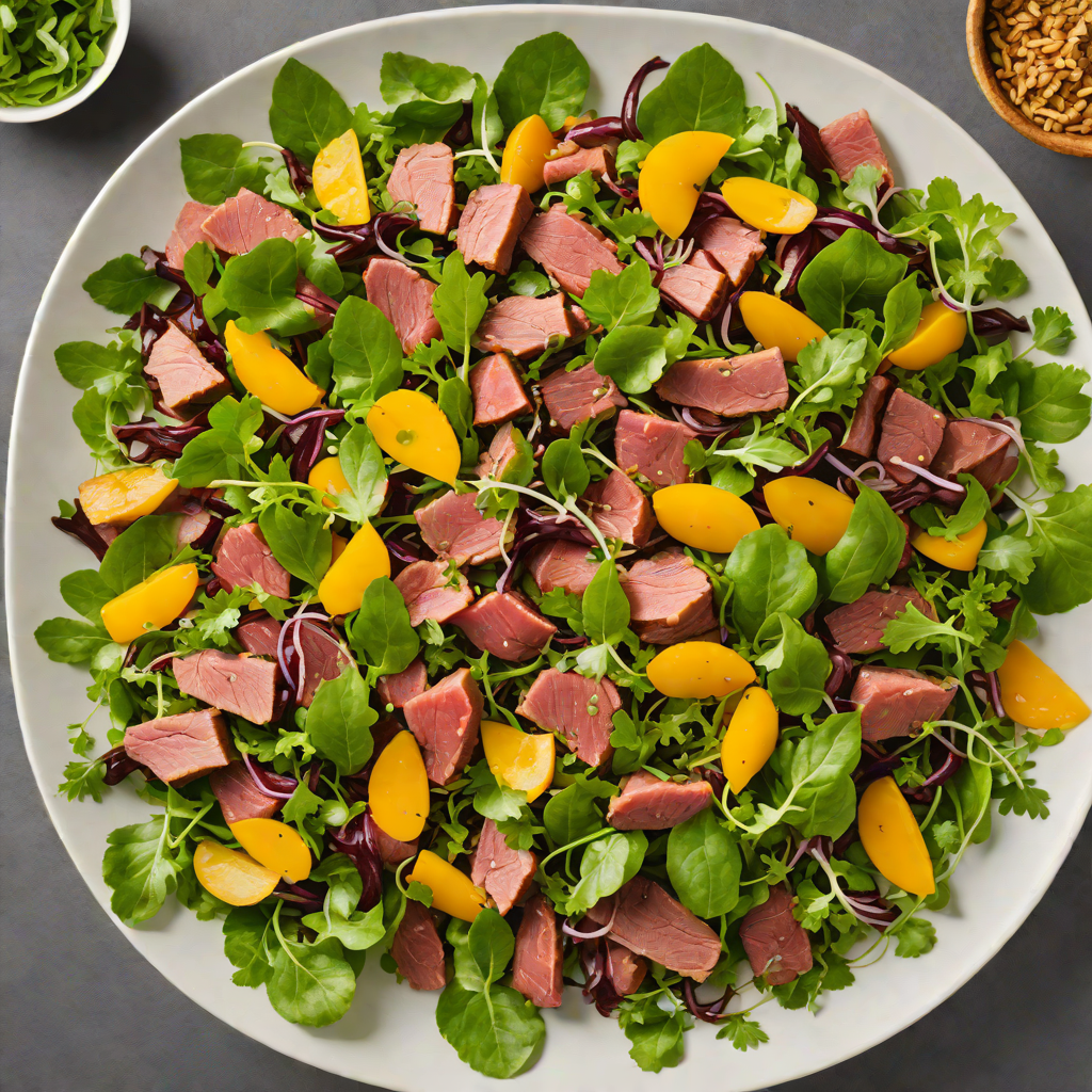 Smoked Emu Meat Salad with Kakadu Plum Dressing