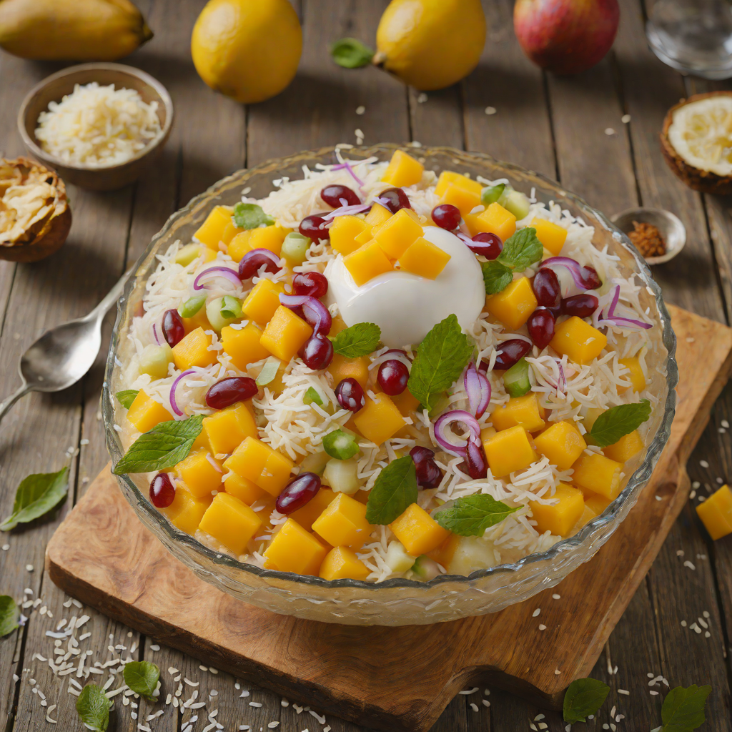 Mango and Coconut Halo-Halo with Sweetened Beans